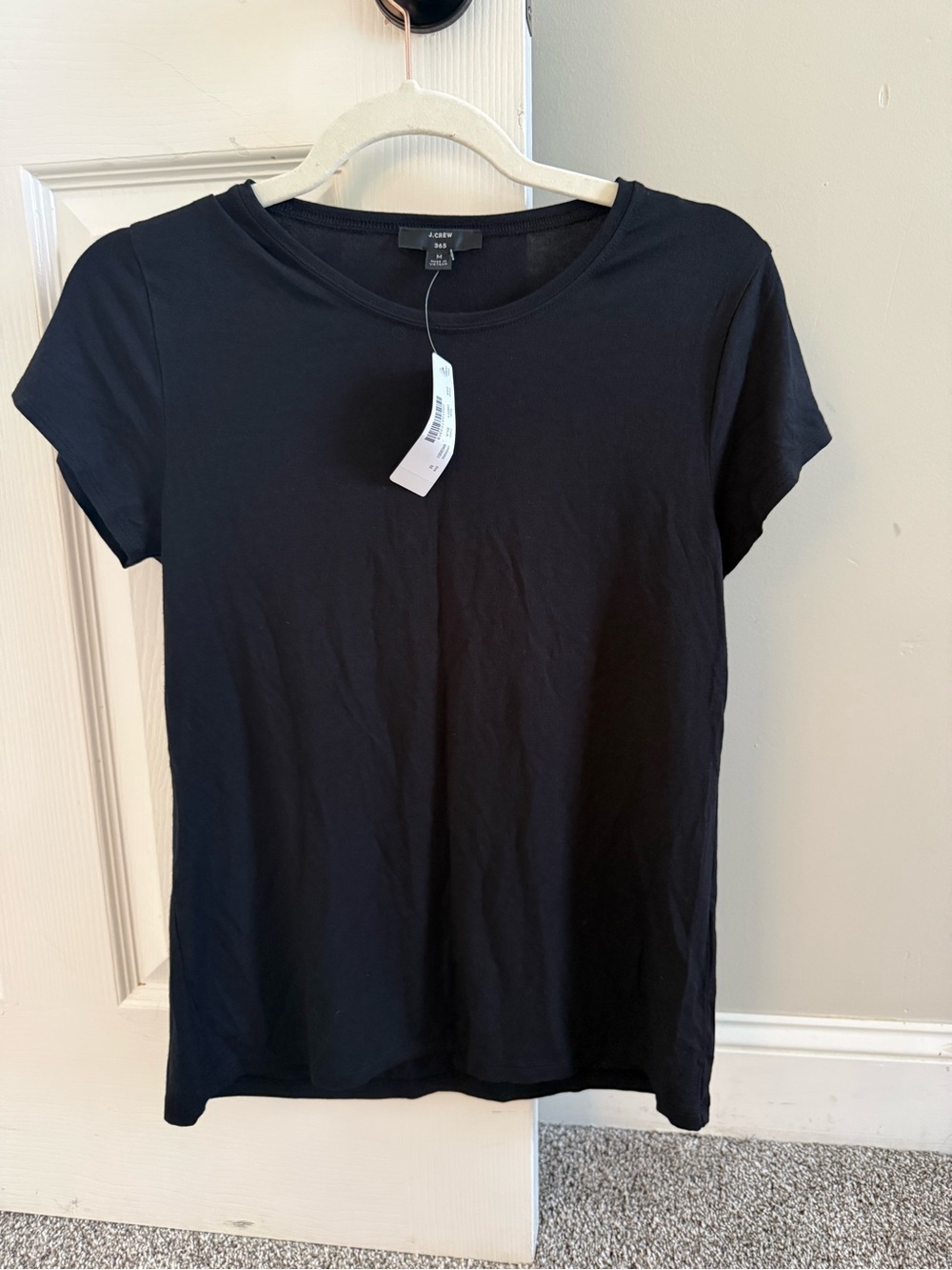 J. Crew Black Short Sleeve Crewneck Tee